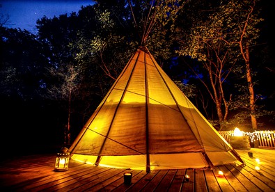 Magical Tipi Rental Perfect for a Glamping Getaway in the Missouri Ozarks - Park Hills, Missouri - glamping.directory