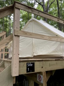 Beautiful Bell Tents for Lakeside Glamping near Knoxville, Tennessee - glamping.directory
