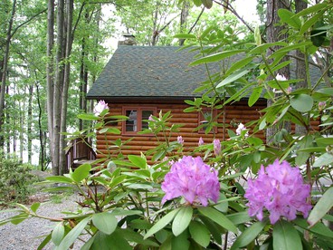 Idyllic Waterfront Log Cabin in Wayne County Overlooking Lake Wallenpaupack, Pennsylvania - Lakeville, Pennsylvania - glamping.directory