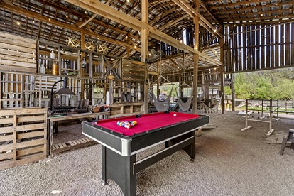 Creekside A-Frame Retreat with Treehouse Views, Hammock Lounge & Indoor-Outdoor Shower in New Port, Tennessee - Newport, Tennessee - glamping.directory