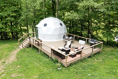 Gorgeous Dome with Breathtaking Landscape Views in North Carolina - glamping.directory