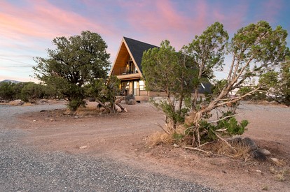 Secluded A-frame with Stunning Desert Views in Torrey, Utah - glamping.directory