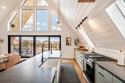 Secluded A-frame with Stunning Desert Views in Torrey, Utah - Torrey, Utah - glamping.directory