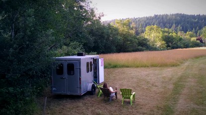 Cozy Campervan Rental on the Banks of the Elk River in Eureka, California - glamping.directory