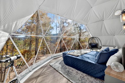 Luxe Stargazing Glamping Dome with Panoramic Views Near Lost River State Park, Wardensville WV - Wardensville, West Virginia - glamping.directory
