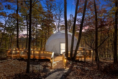 Luxe Stargazing Glamping Dome with Panoramic Views Near Lost River State Park, Wardensville WV - Wardensville, West Virginia - glamping.directory
