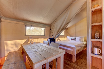 Safari Tent for Two for Romantic Weekends Away at a Working Winery near Fredericksburg, Texas - Johnson City, Texas - glamping.directory