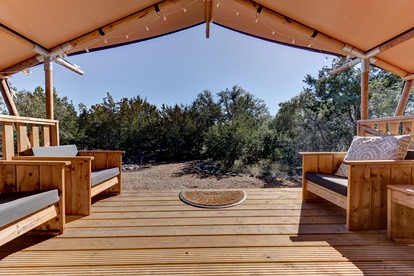 Safari Tent for Two for Romantic Weekends Away at a Working Winery near Fredericksburg, Texas - Johnson City, Texas - glamping.directory