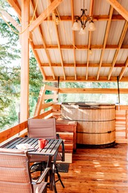 Unique Yurt Rental with a Hot Tub in White Salmon, Washington - White Salmon, Washington - glamping.directory