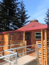 Unique Yurt Rental with a Hot Tub in White Salmon, Washington - White Salmon, Washington - glamping.directory