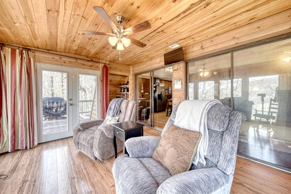 Cozy Getaways in this Cute A-Frame Cabin in Suches, Georgia - Suches, Georgia - glamping.directory