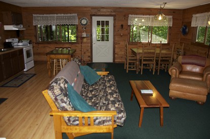 Secluded Rustic Cabin Rental in the Woods of Squaw Lake in Northern Wisconsin - Lac du Flambeau, Wisconsin - glamping.directory