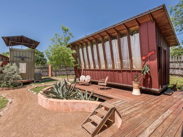 Unique Lake Travis Front Eco-Cabin Rental on Magical Yoga Retreat near Austin, Texas - glamping.directory