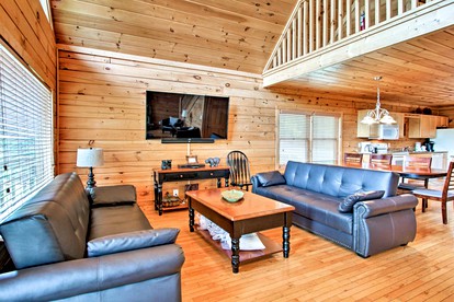 Dreamy Glamping Getaway in Pigeon Forge, at this Mountaintop Cabin Rental for 12 - Pigeon Forge, Tennessee - glamping.directory