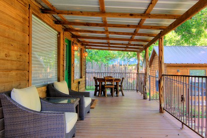 Rustic Riverfront Cabins on the Guadalupe River in New Braunfels, Texas - New Braunfels, Texas - glamping.directory