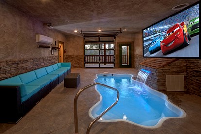 Luxury Cabin Rental with Heated Indoor Pool near Gatlinburg, TN - glamping.directory