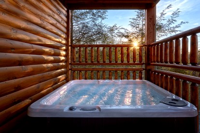 Luxury Cabin Rental with Heated Indoor Pool near Gatlinburg, TN - Gatlinburg, Tennessee - glamping.directory