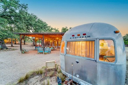 Luxury Airstream Campsite Nestled Beneath Oak Trees Outside of Austin, Texas - glamping.directory