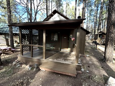 Pet Friendly Studio Cabin with Kitchenette and BBQ, Perfect for a Weekend in the Forest of Christopher Creek - glamping.directory