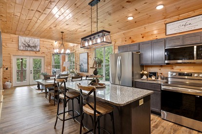 Impressive Cabin Retreat with Game Room and Beautiful Exterior Living Space in Sevierville, Tennessee - Sevierville, Tennessee - glamping.directory
