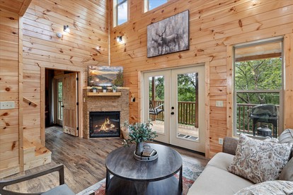 Impressive Cabin Retreat with Game Room and Beautiful Exterior Living Space in Sevierville, Tennessee - Sevierville, Tennessee - glamping.directory