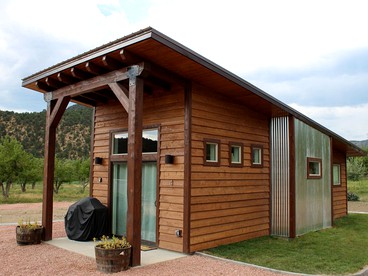 Charming Tiny House with Mountain Views in an Apple Orchard in Glendale, Utah - glamping.directory
