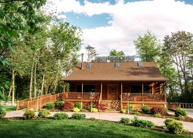 Charming Log Cabin Rental for a Group Getaway in Shenandoah, Virginia - glamping.directory