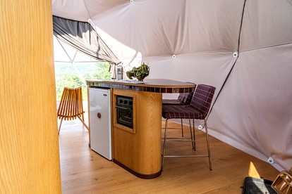 Cosmic Intimacy: Geodesic Dome Escape for Couples in a Dreamy Michigan Setting - Boyne Falls, Michigan - glamping.directory