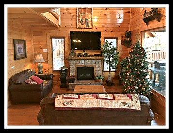 Amazing Luxury Log Cabin Rental with a Hot Tub in Smoky Mountains of Tennessee - Sevierville, Tennessee - glamping.directory