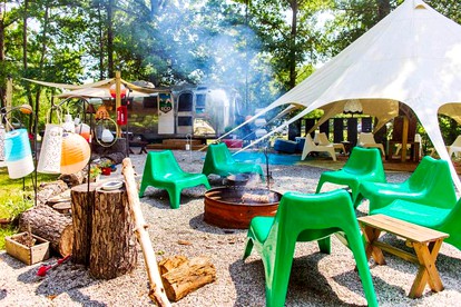 Idyllic Bell Tent Rentals for a Group Getaway near Toledo, Ohio - New Marshfield, Ohio - glamping.directory