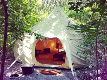 Idyllic Bell Tent Rentals for a Group Getaway near Toledo, Ohio - glamping.directory
