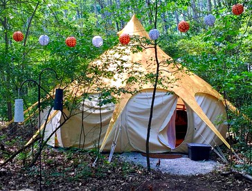 Idyllic Bell Tent Rentals for a Group Getaway near Toledo, Ohio - New Marshfield, Ohio - glamping.directory