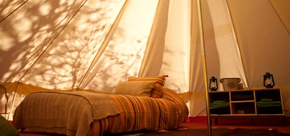 Romantic Bell Tent Rental with Breathtaking Views of Anderson Valley in Historic Boonville, California - Boonville, California - glamping.directory