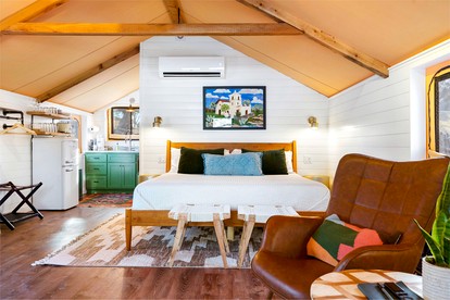 Beautiful Tented Cabin in Texas for Glamping by Guadalupe River - Ingram, Texas - glamping.directory