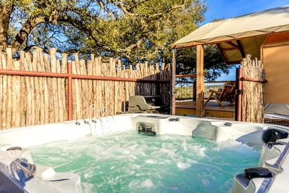 Beautiful Tented Cabin in Texas for Glamping by Guadalupe River - Ingram, Texas - glamping.directory