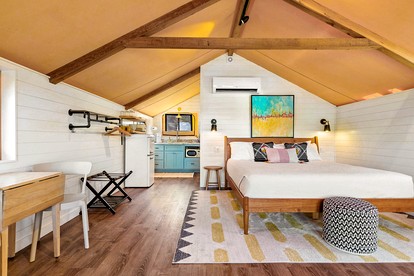 Beautiful Tented Cabin in Texas for Glamping by Guadalupe River - Ingram, Texas - glamping.directory