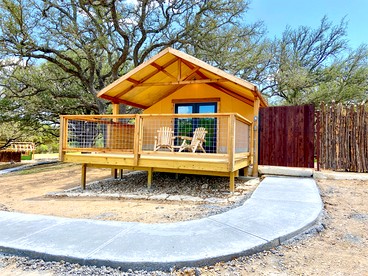 Beautiful Tented Cabin in Texas for Glamping by Guadalupe River - glamping.directory