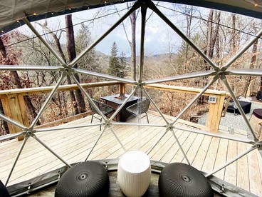 Experience Unrivaled Luxury: Exclusive Dome with Hot Tub and Unique Views in North Carolina - Todd, North Carolina - glamping.directory