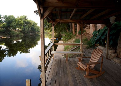 Waterfront Glamping Stay on Guadalupe River in Texas - glamping.directory