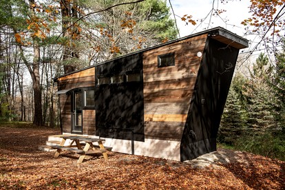 Modern Tiny House Surrounded by Nature near the Catskill Park for a Unique Glamping Experience in Woodridge, New York - glamping.directory