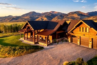 Luxury Mountain Lodge with Panoramic Views in Afton, Wyoming - glamping.directory