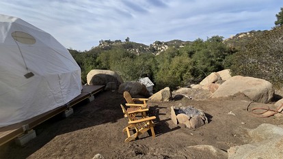 Luxurious Dome on Farm with Impressive Views at Splitrock Valley, California - Fallbrook, California - glamping.directory