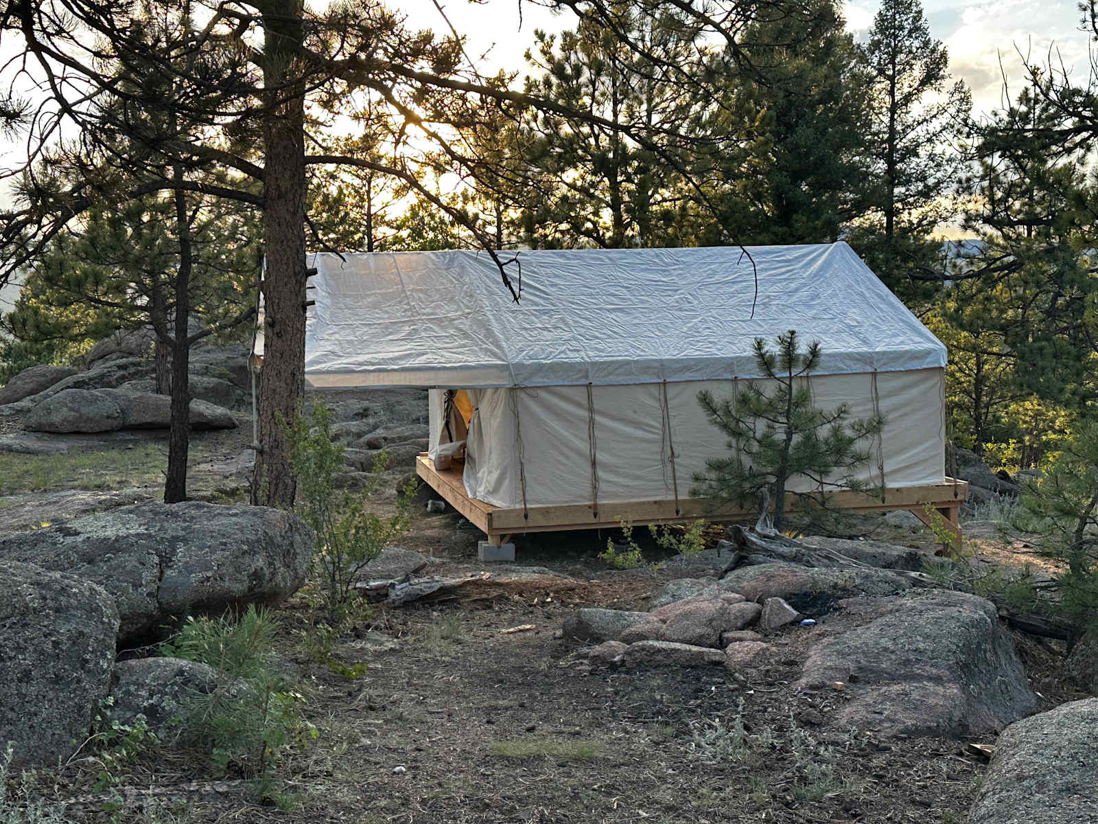 H Acres Wall Tent on 20 acres - Florissant, Colorado - glamping.directory