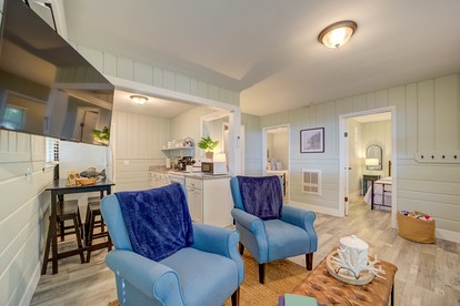 Lake Michigan Retreats in this Charming Cabin Rental with Fire-Pit - Muskegon, Michigan - glamping.directory