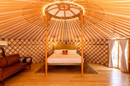 Secluded Romantic Yurt with Amazing Views in Dripping Springs, Texas - Dripping Springs, Texas - glamping.directory