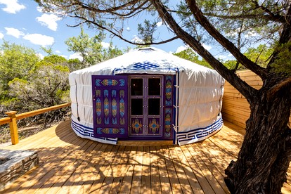 Secluded Romantic Yurt with Amazing Views in Dripping Springs, Texas - Dripping Springs, Texas - glamping.directory