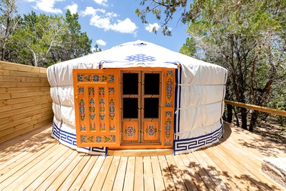 Secluded Romantic Yurt with Amazing Views in Dripping Springs, Texas - Dripping Springs, Texas - glamping.directory
