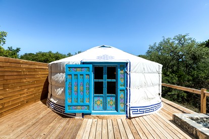 Secluded Romantic Yurt with Amazing Views in Dripping Springs, Texas - Dripping Springs, Texas - glamping.directory