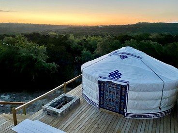 Secluded Romantic Yurt with Amazing Views in Dripping Springs, Texas - glamping.directory