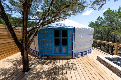 Secluded Romantic Yurt with Amazing Views in Dripping Springs, Texas - Dripping Springs, Texas - glamping.directory